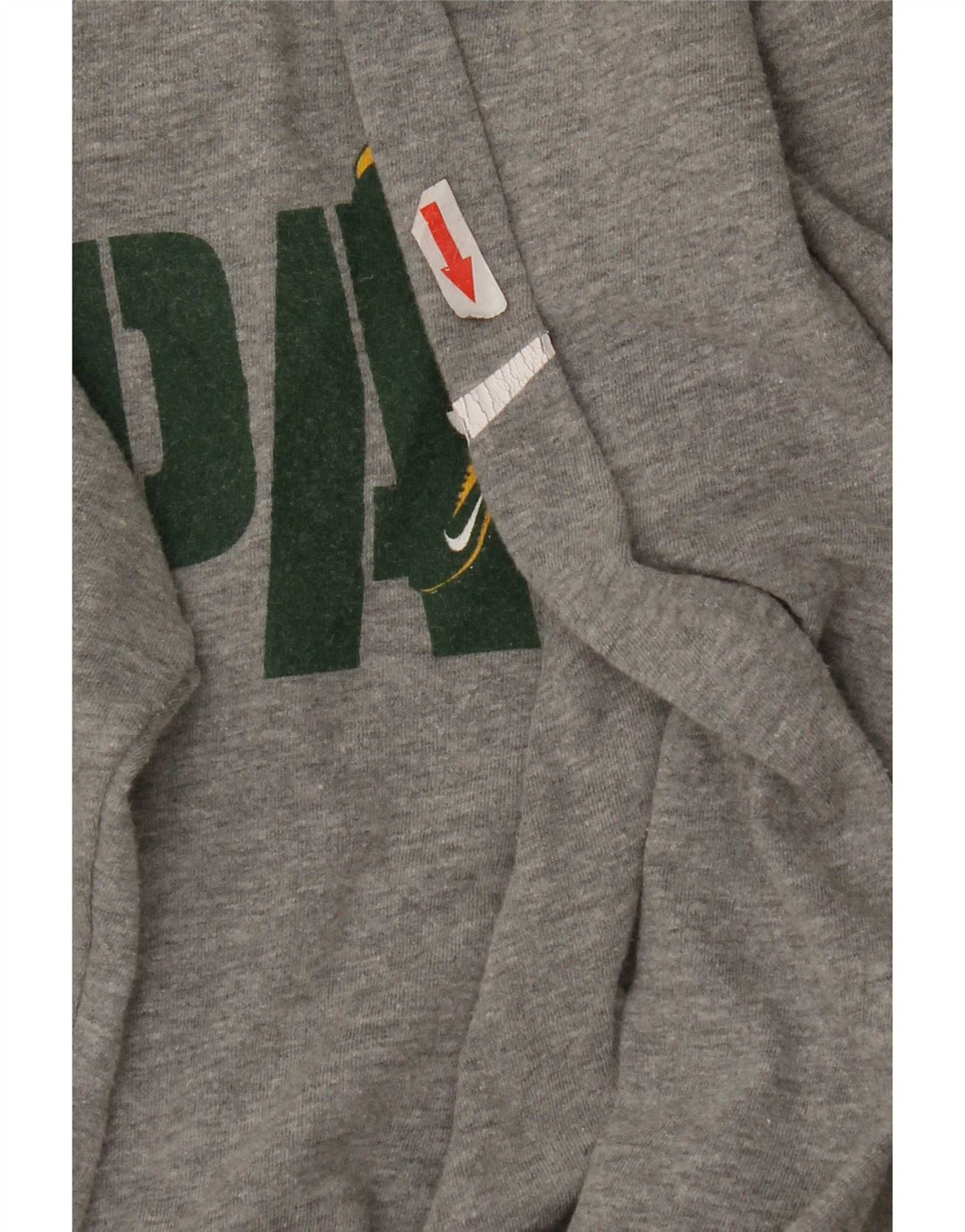 Nike Herren Packers Graphic Top Langarm Small Grau Baumwolle