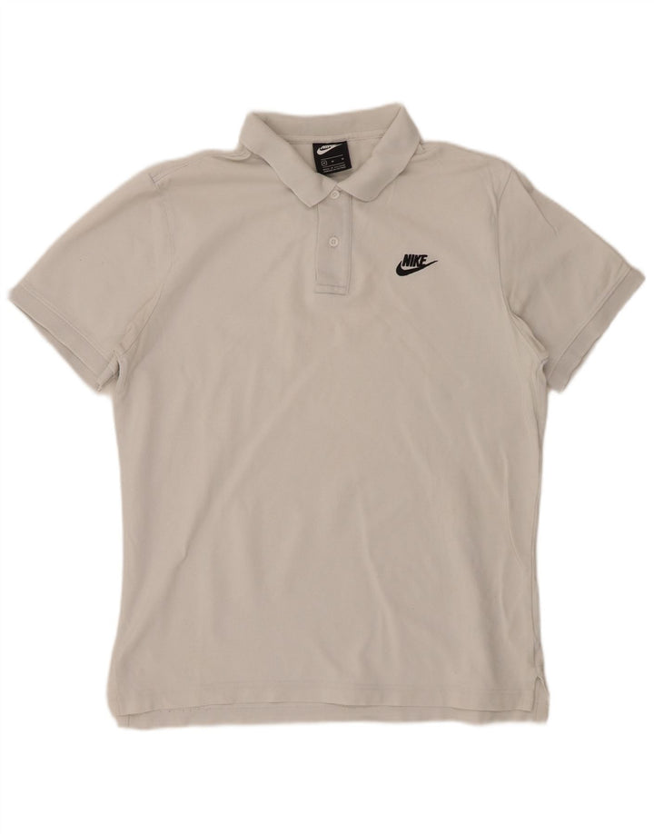 NIKE Herren-Poloshirt, mittelweiße Baumwolle
