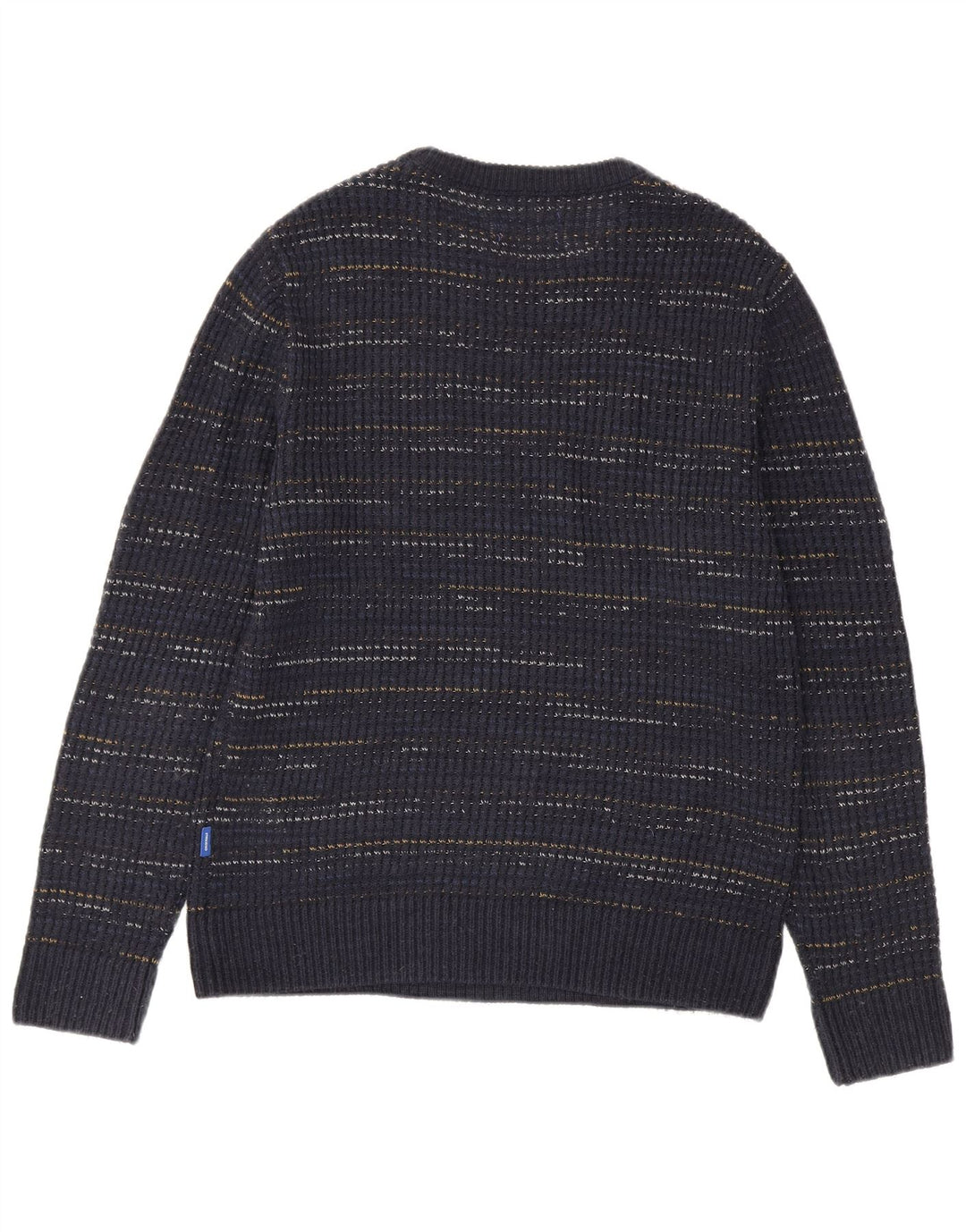 Jack & Jones Herren-Pullover mit U-Boot-Ausschnitt, mittlerer marineblauer Nadelstreifen