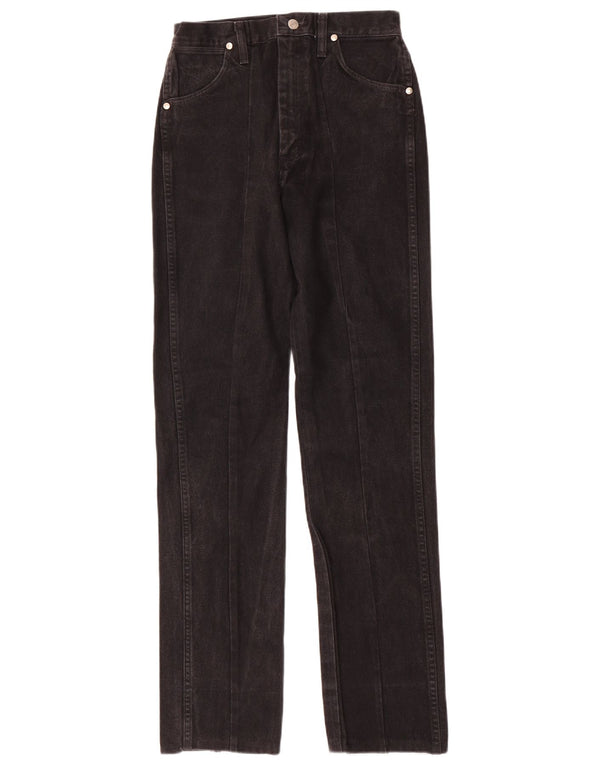 Wrangler Damen High Waist Tapered Jeans US 9 Medium W26 L34 Schwarze Baumwolle