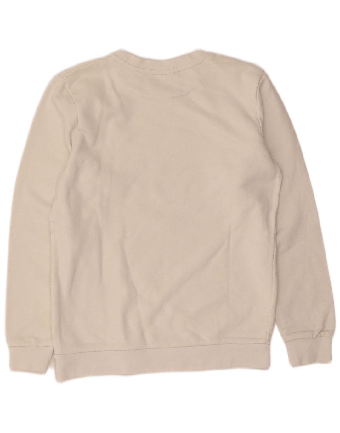 Gaelle Damen Grafik-Sweatshirt-Pullover UK 14 Mittelweiße Baumwolle