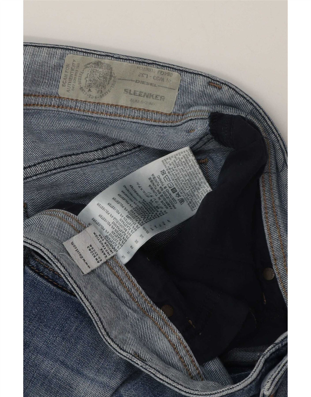 Diesel Herren Sleenker Denim Shorts W33 Mittelblau