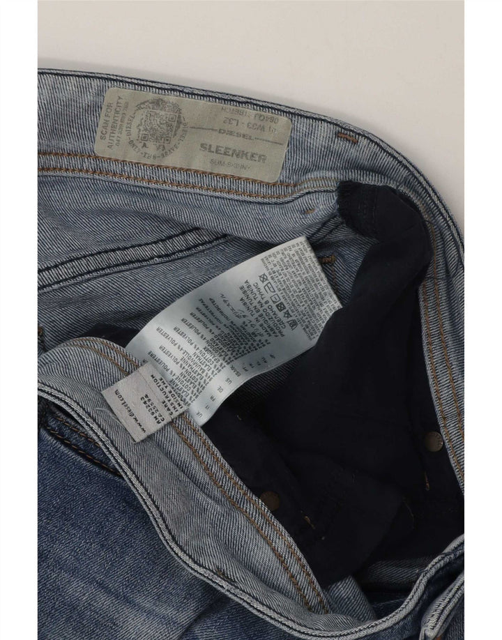Diesel Herren Sleenker Denim Shorts W33 Mittelblau