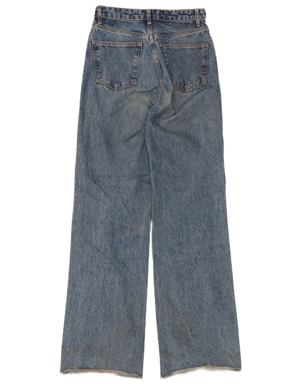Zara Damen-Jeans mit weitem Bein, EU 36, XS, W26, L33, Blau