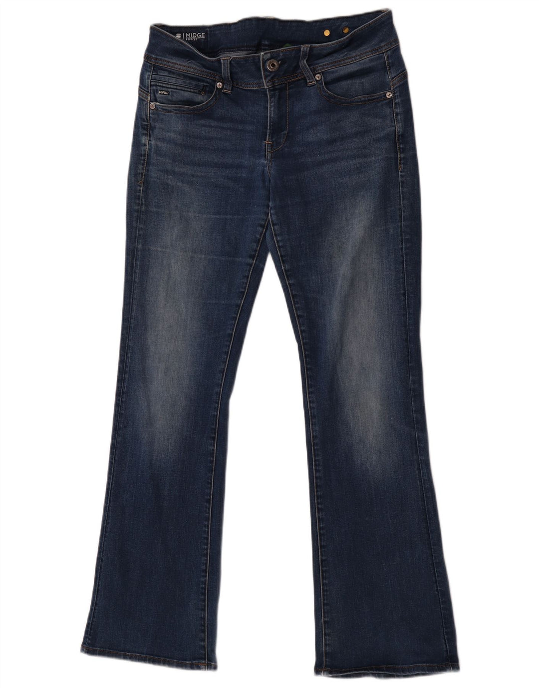G-Star Damen Midge Bootcut Jeans W31 L32 Blaue Baumwolle