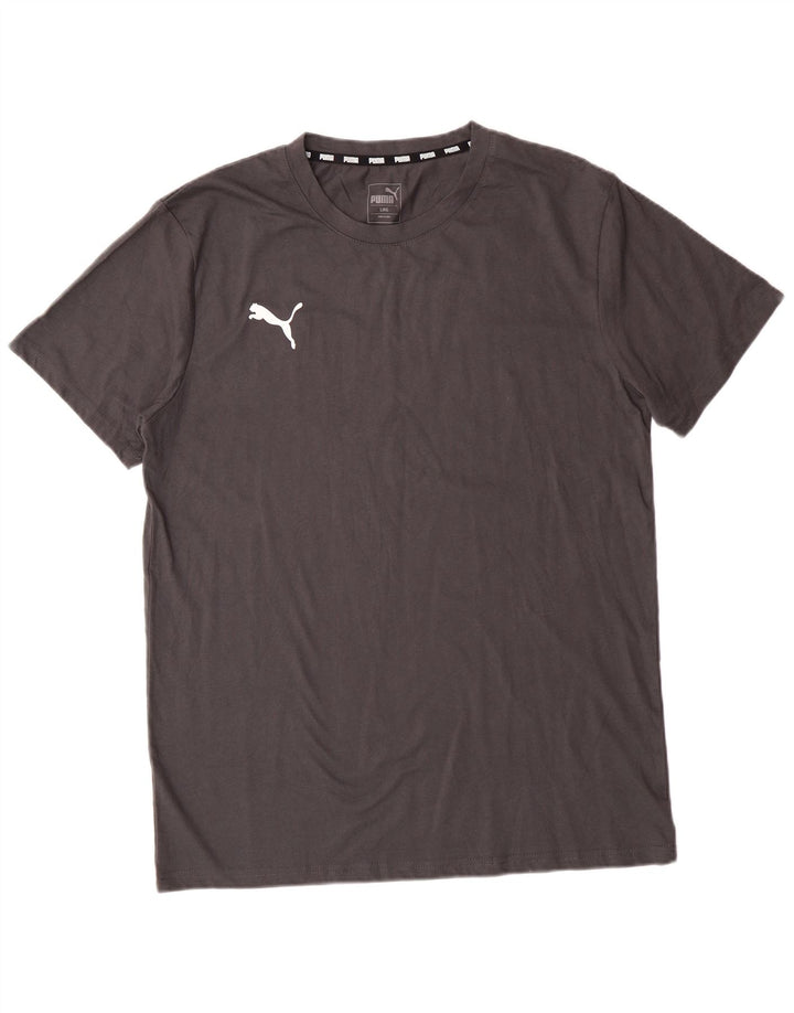 PUMA Herren T-Shirt Top Large Grau Baumwolle