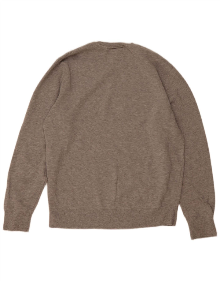 New Balance Herren-Sweatshirt-Pullover, große grau gefleckte Baumwolle