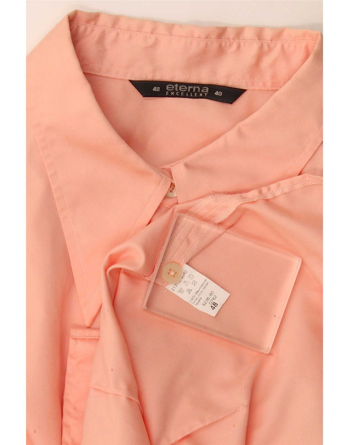 Eterna Damen Hemd IT 48 XL Rosa Baumwolle