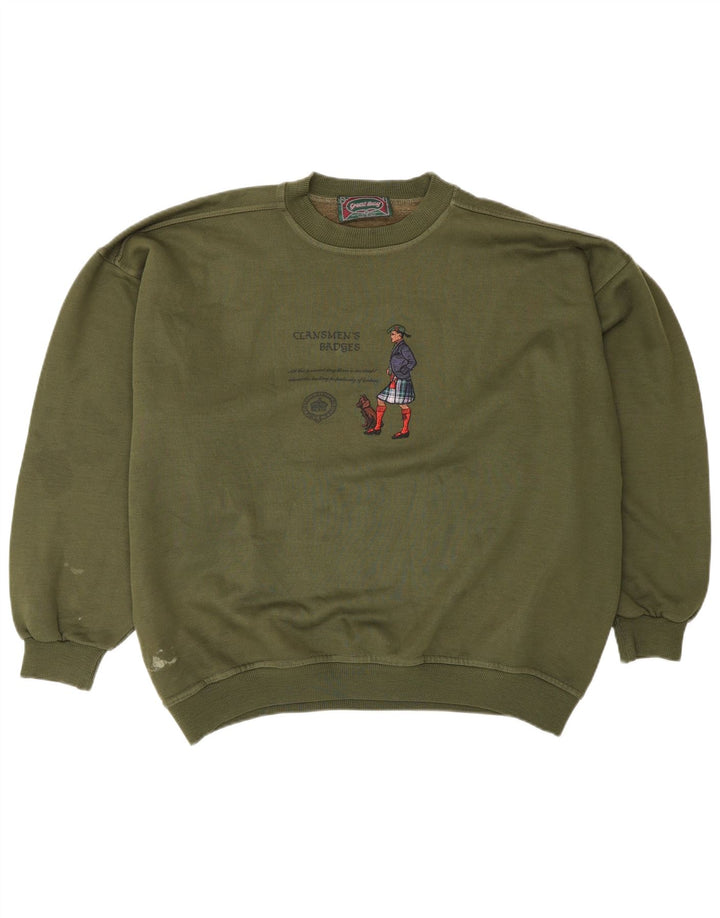 Great Bay Herren-Sweatshirt mit Grafik, XL, Khaki