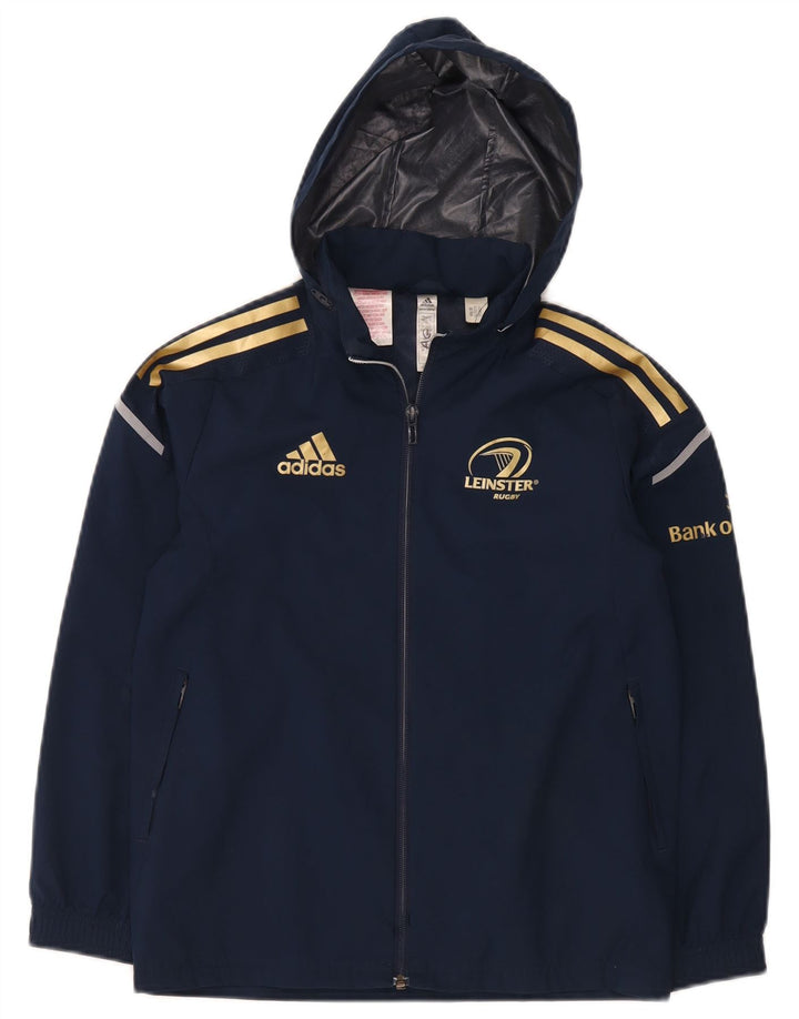 Adidas Leinster Rugby-Trainingsanzug mit Kapuze für Jungen, 9–10 Jahre, Marineblau