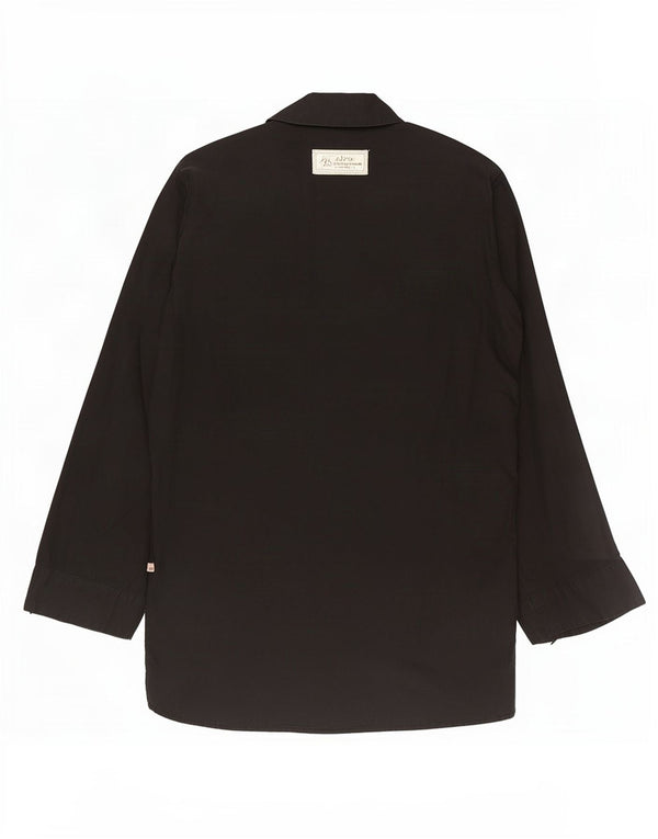 Marlboro Classics Langarm-Tunika-Oberteil für Damen, UK 14, Mittel, Schwarz, Paisleymuster