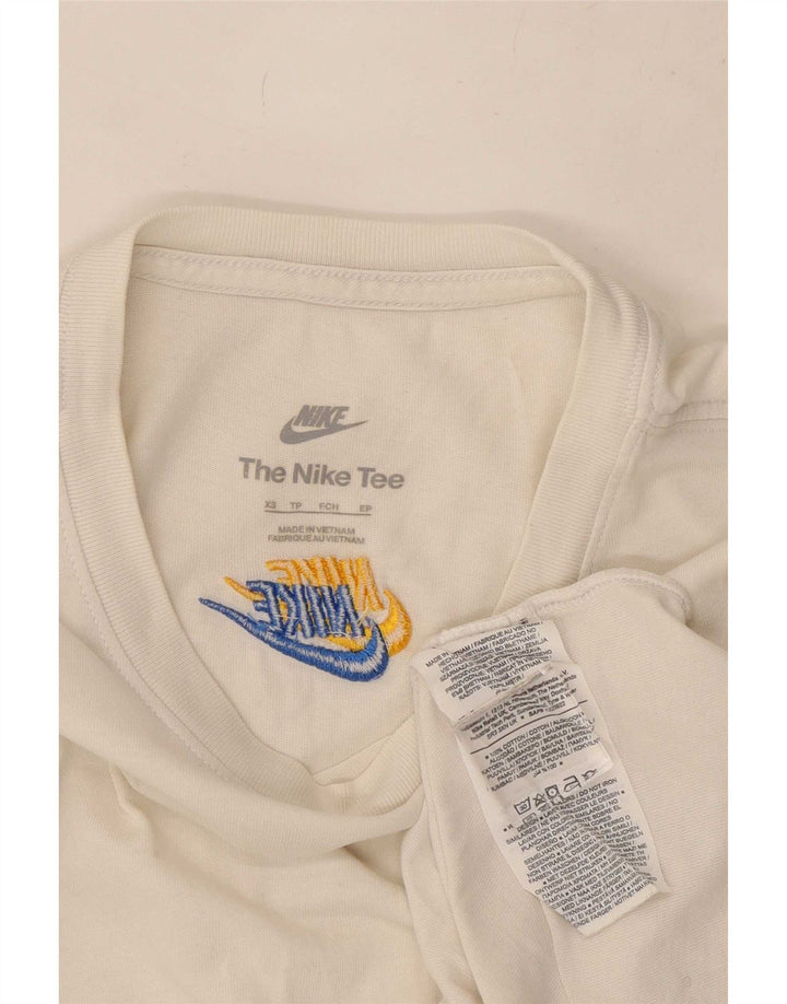 Nike Herren T-Shirt Top XS Weiße Baumwolle