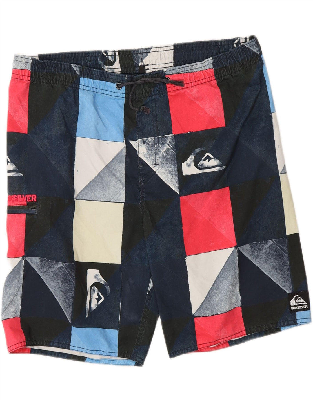 QUIKSILVER Herren-Badeshorts mit Grafik, mittelgroß, mehrfarbig, geometrisch