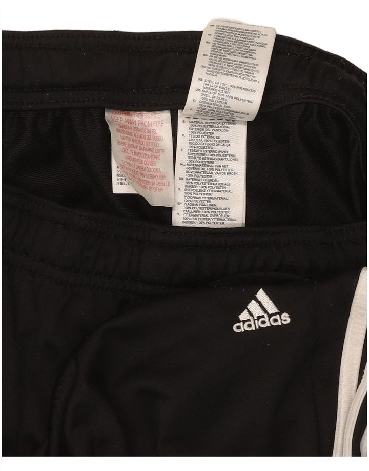 ADIDAS Damen Trainingshose Jogger UK 10 Small Schwarz Polyester