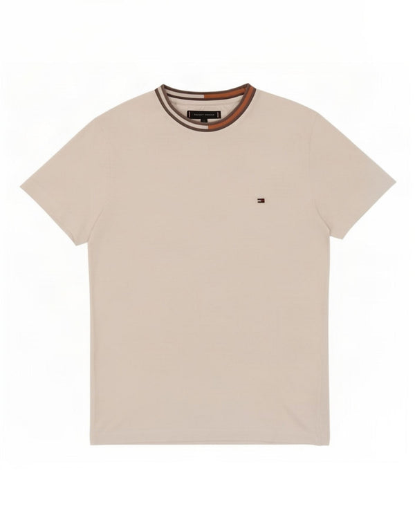 Tommy Hilfiger Herren T-Shirt Top Small Weiß Baumwolle