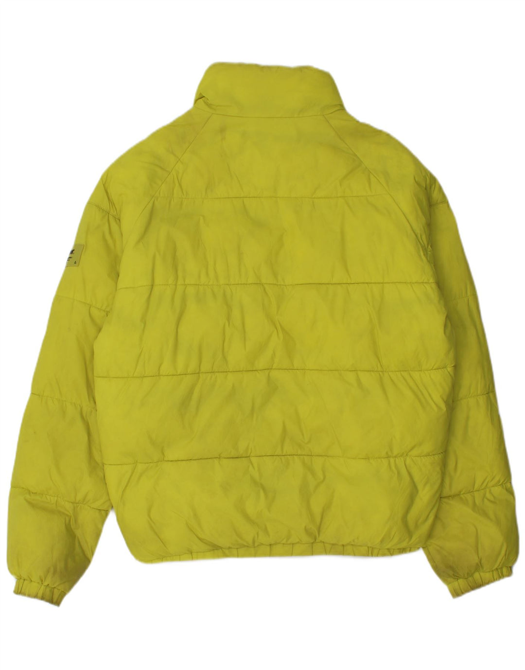 Zara Herren Loose Fit Wattierte Jacke UK 36 Small Gelb Polyester