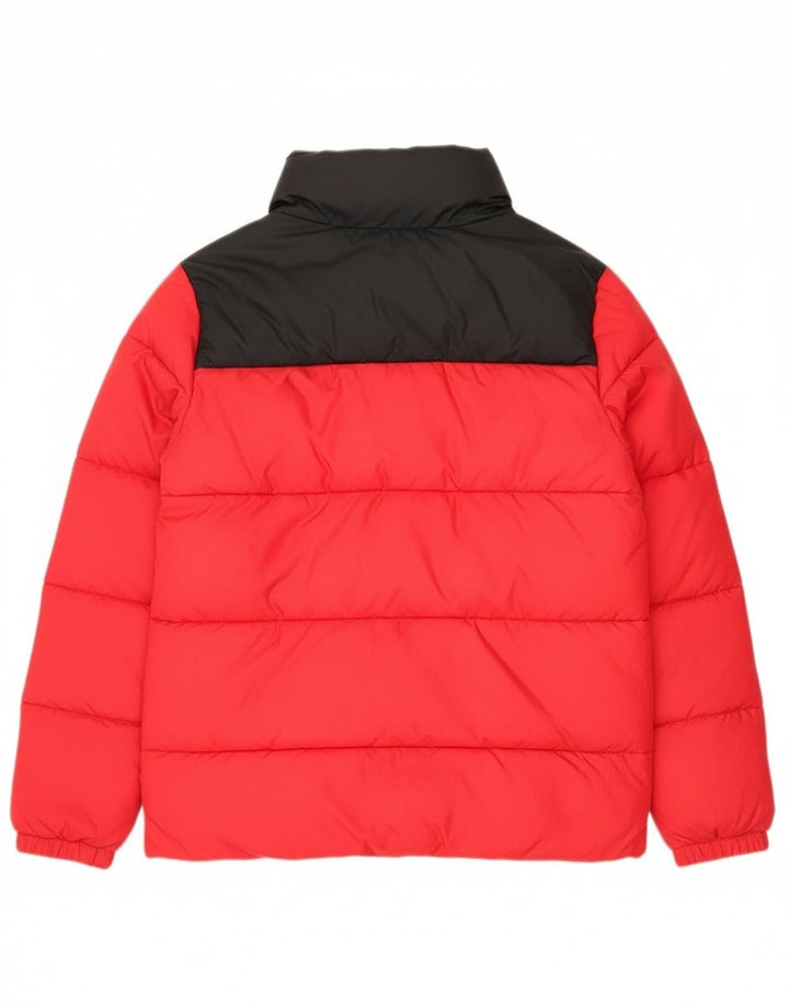 Columbia Wattierte Jacke für Jungen, 14–15 Jahre, groß, rotes Farbblock-Polyester