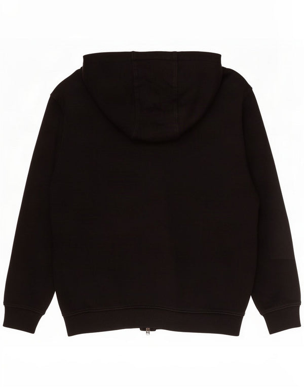 Vans Womens Graphic Zip Hoodie Sweater UK 14 Medium Black Cotton