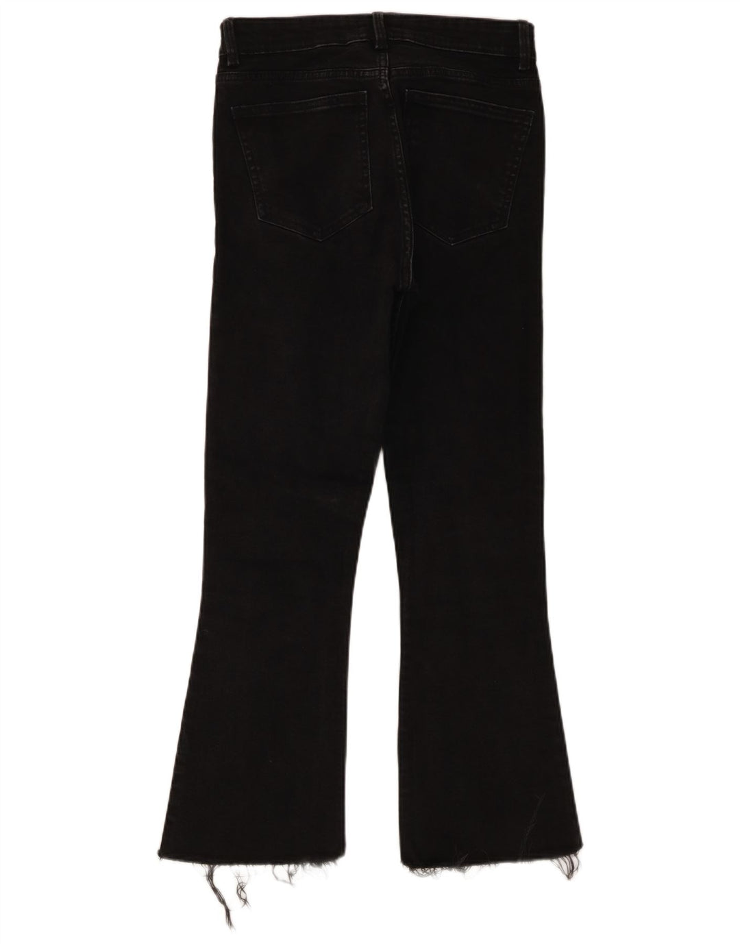 Zara Damen Bootcut Jeans EU 38 Small W28 L27 Schwarz