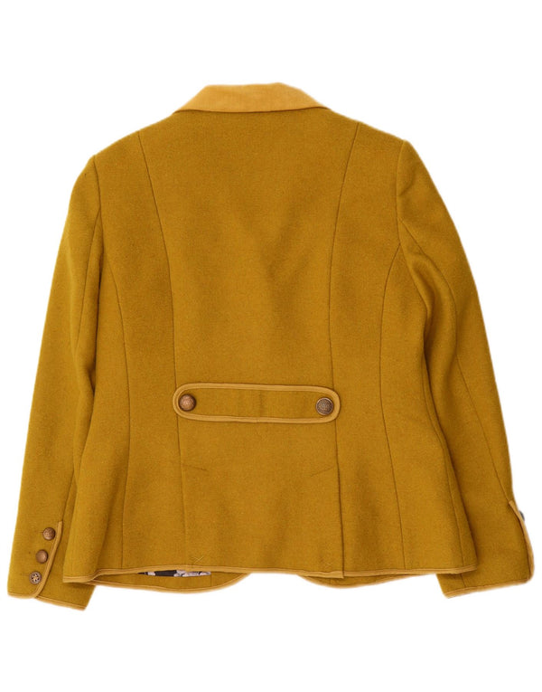 Joe Browns Damen-Blazerjacke mit 3 Knöpfen, UK 16, große Khaki-Wolle