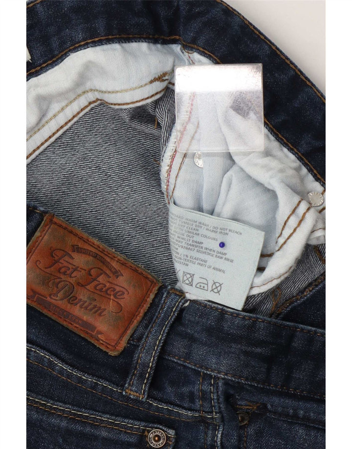Fat Face Herren Straight Jeans W32 L30 Blaue Baumwolle