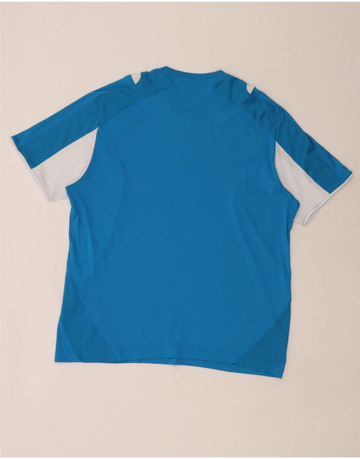 Lotto Herren T-Shirt Top 2XL Blau Colourblock Polyester