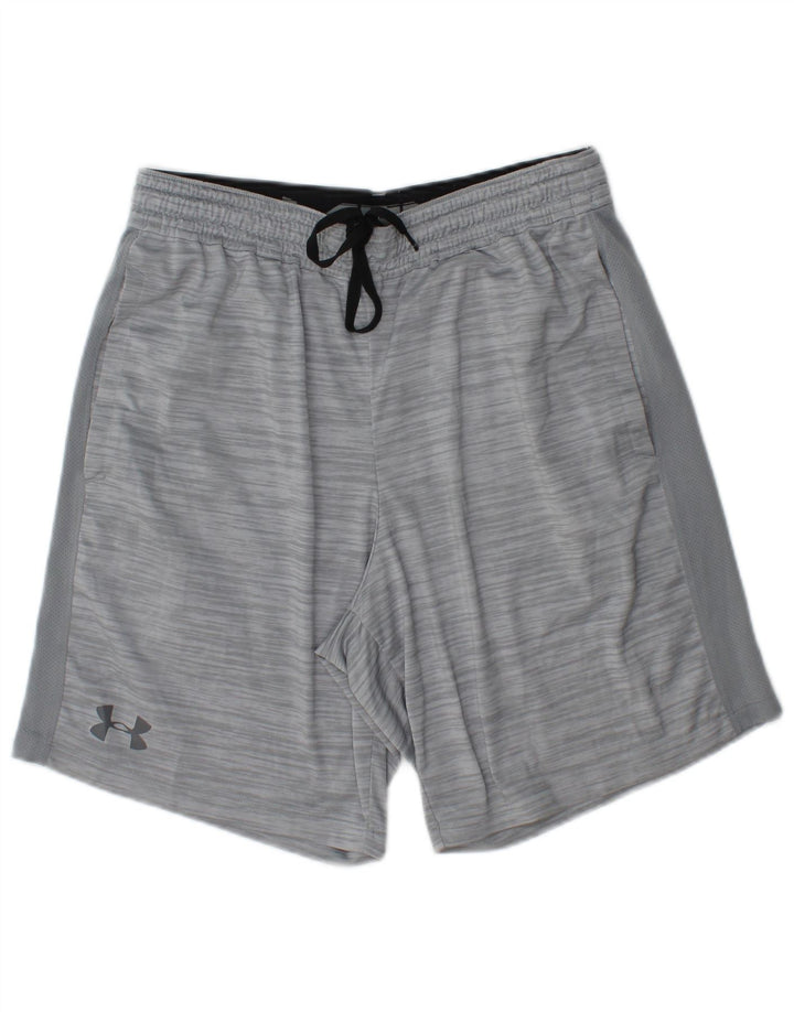 Under Armour Herren Heat Gear Sportshorts Mittelgrau meliert