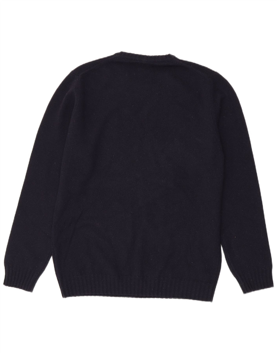 Massimo Dutti Herren-Pullover mit Rundhalsausschnitt, XL, Marineblau