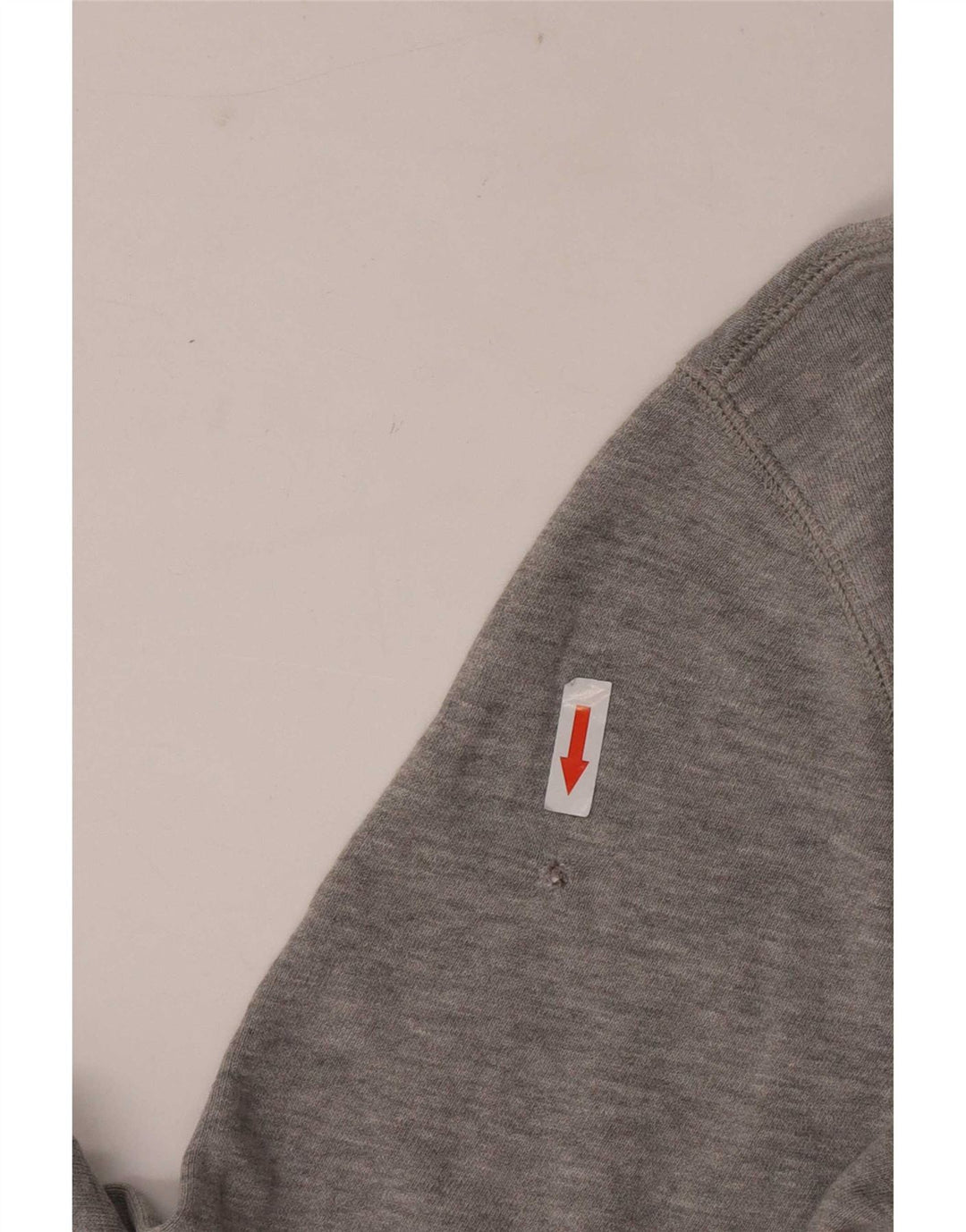 Wrangler Herren-Sweatshirt-Pullover aus mittelgrau gesprenkelter Baumwolle
