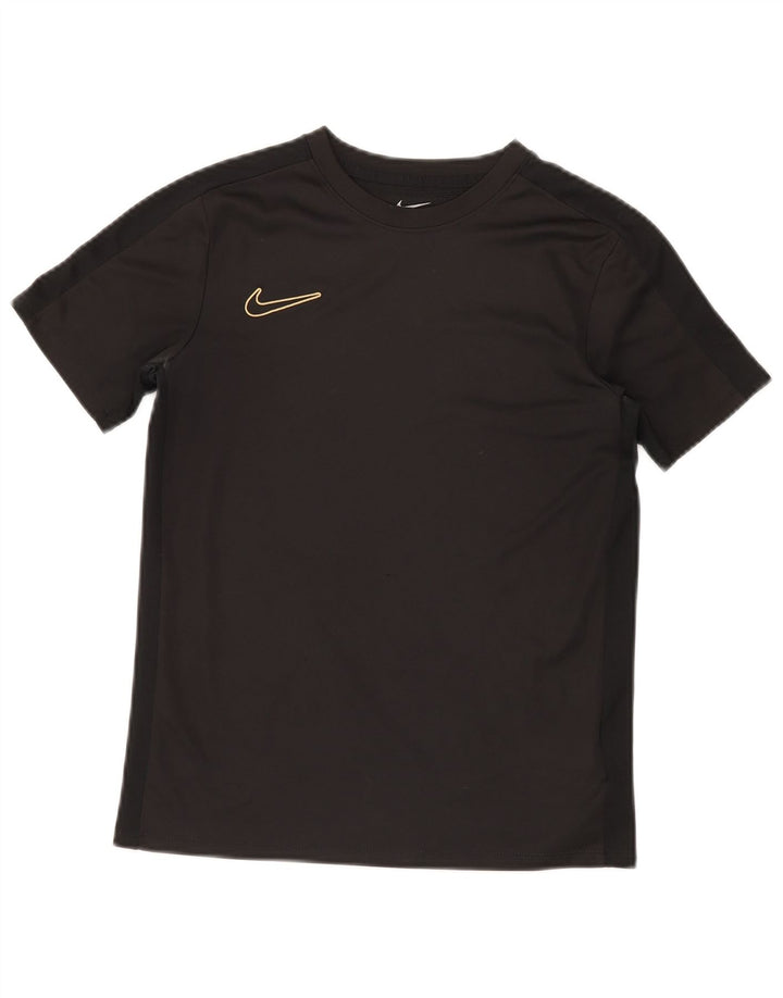 NIKE Dri Fit T-Shirt für Jungen, 12–13 Jahre, Größe L, Schwarz, Polyester