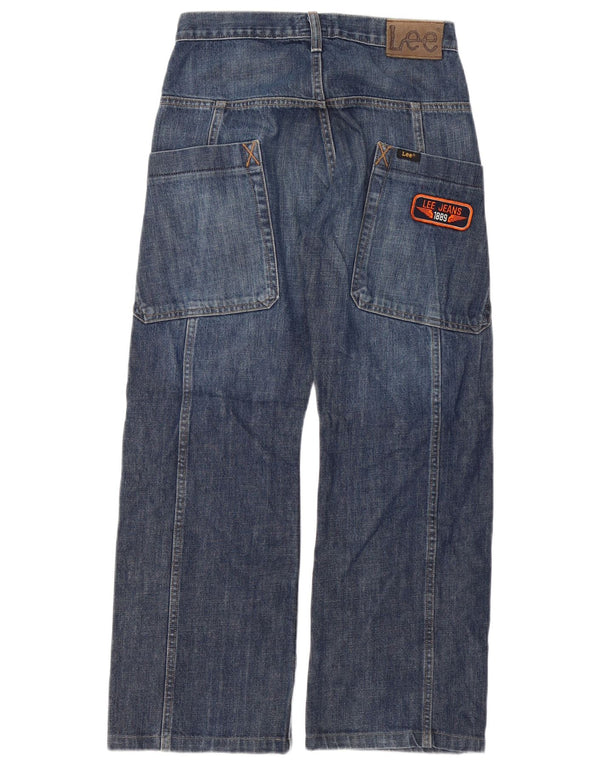 Lee Jungen Spencer Jeans mit weitem Bein, 11–12 Jahre, W28 L27, marineblaue Baumwolle