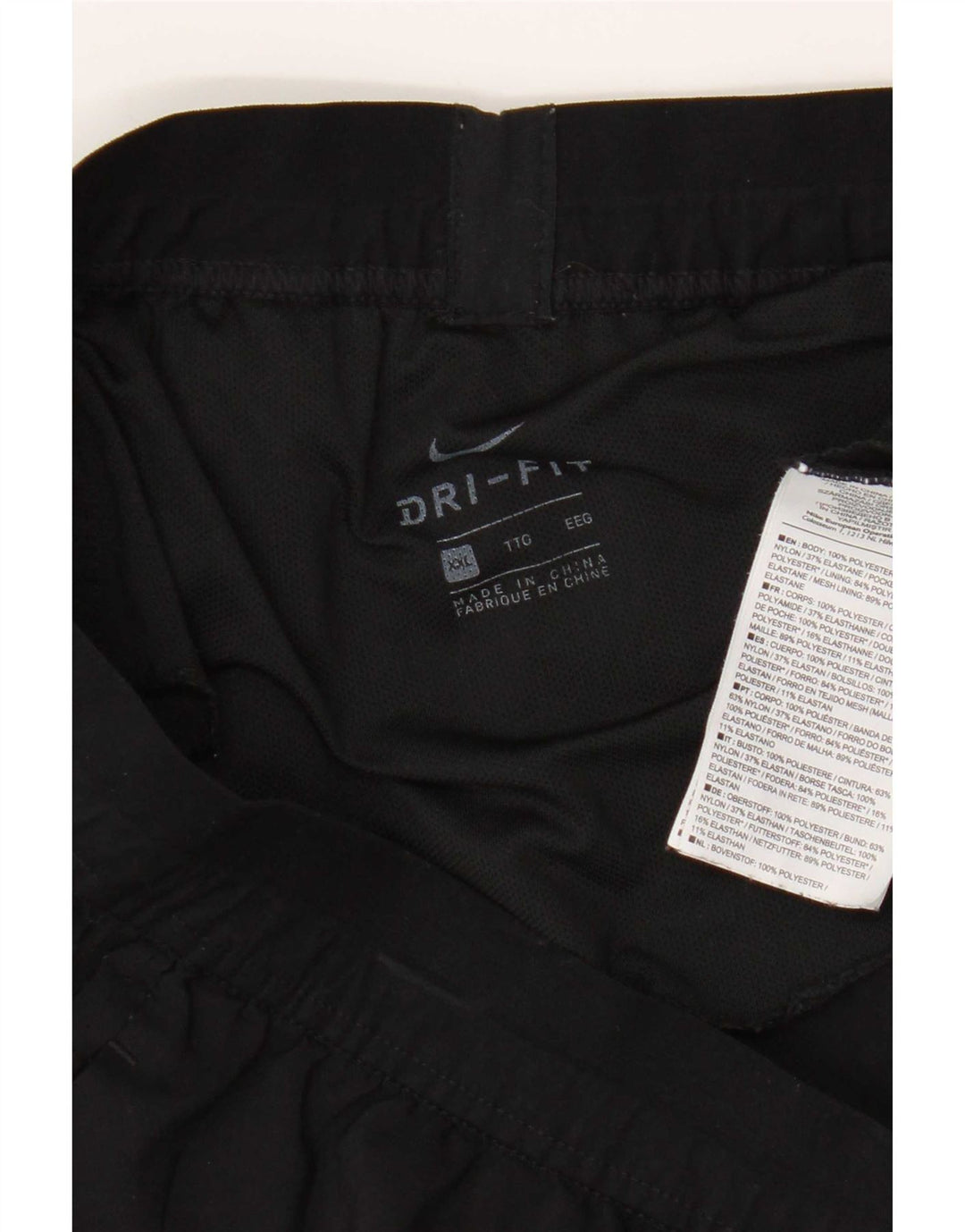 Nike Damen Dri Fit Sport Shorts 2XL Schwarz Polyester