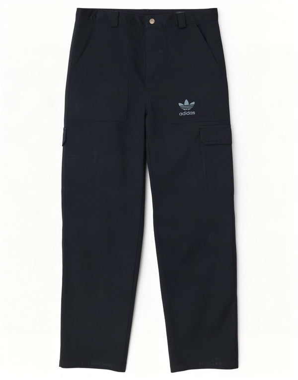 Adidas Herren gerade Cargo-Hose, Größe S, W32, L31, Marineblau, Baumwolle