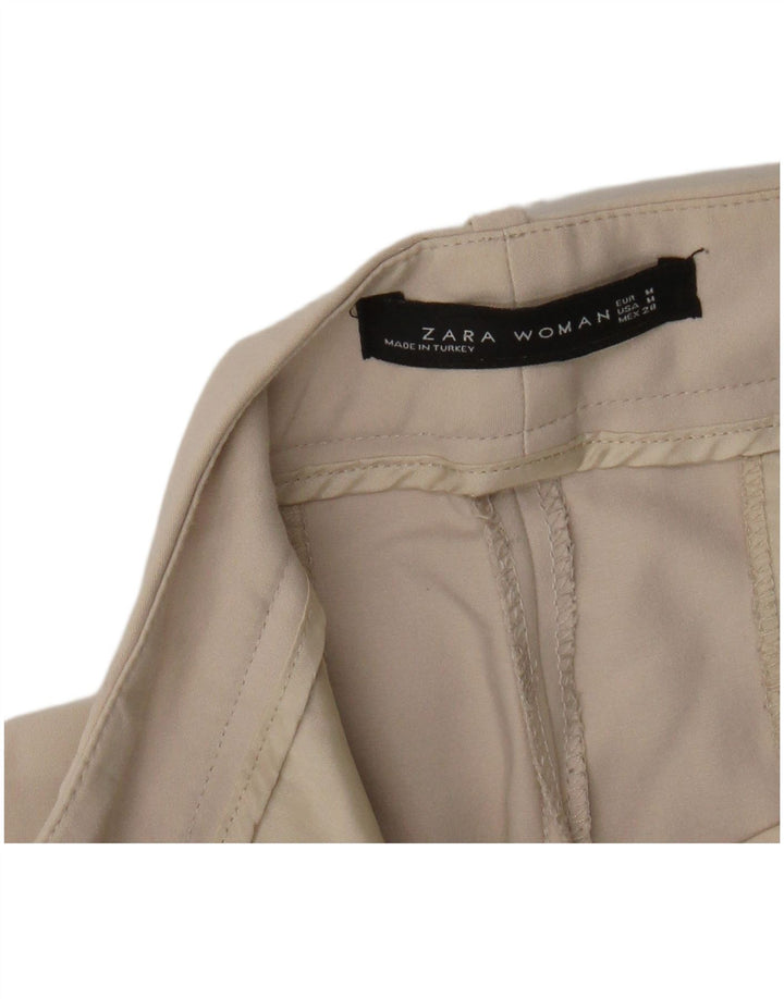 Zara Damen Tapered Chino Hose Medium W28 L27 Beige