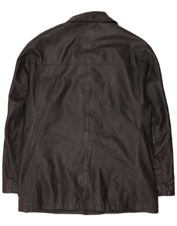 Route 66 Herren Lederjacke UK 44 2XL Schwarzes Leder