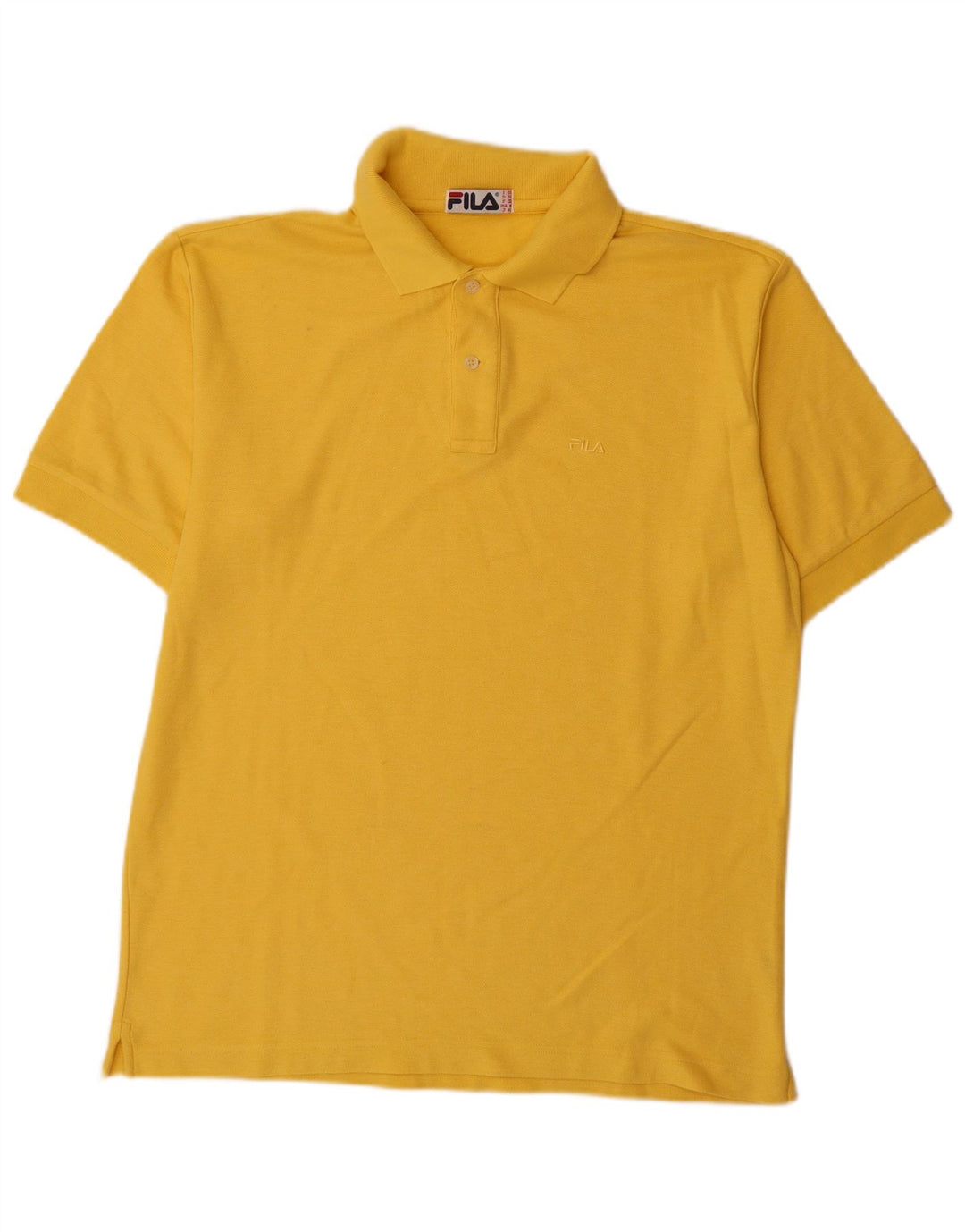 Fila Herren Poloshirt IT 50 mittelgelbe Baumwolle