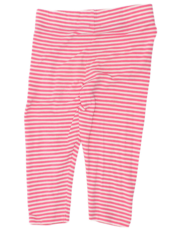 Boden Mädchen-Leggings, 6–7 Jahre, rosa gestreift, Baumwolle