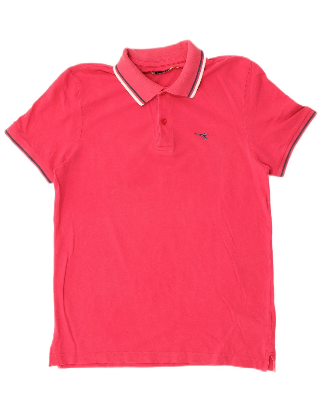 Diadora Herren-Poloshirt aus mittelrosa Baumwolle