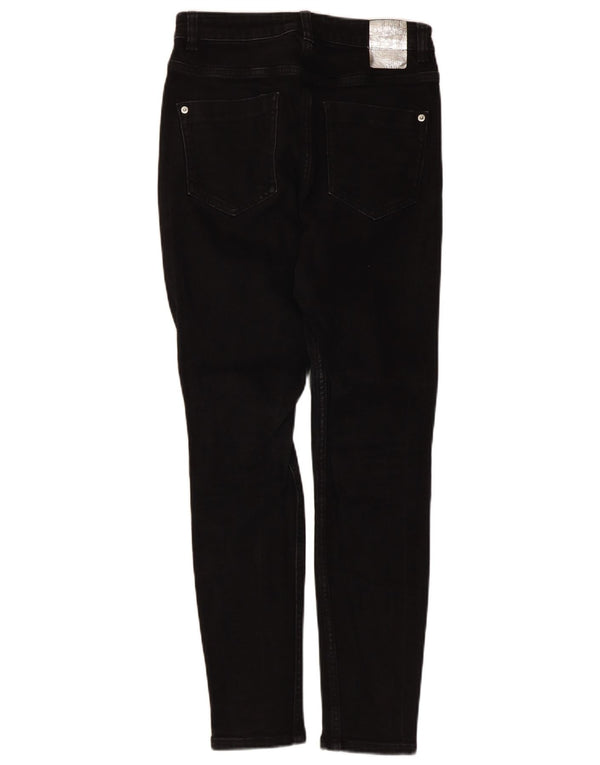 Zara Damen Skinny Jeans EU 38 Small W28 L26 Schwarze Baumwolle