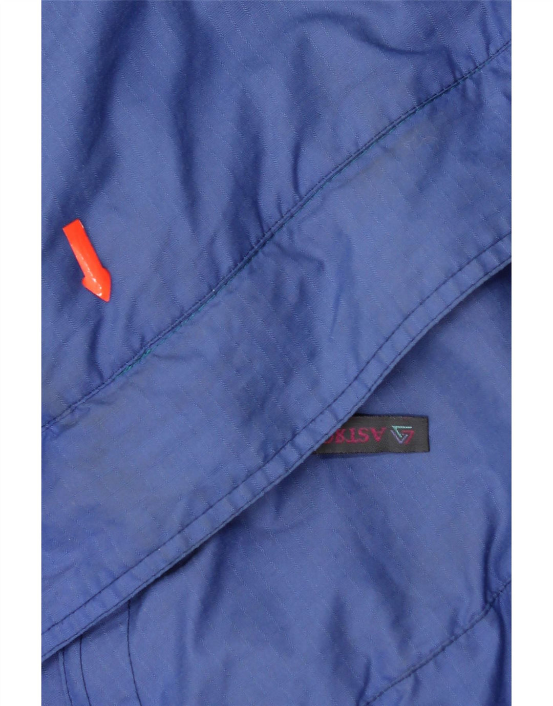 Vintage Herren Grafik Pullover Skijacke UK 42 XL Blau Polyamid