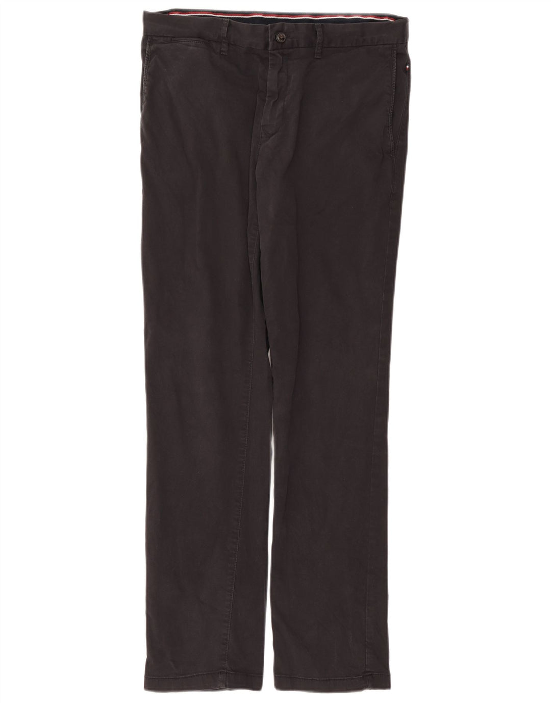 Tommy Hilfiger Herren gerade Chinohose W34 L31 graue Baumwolle