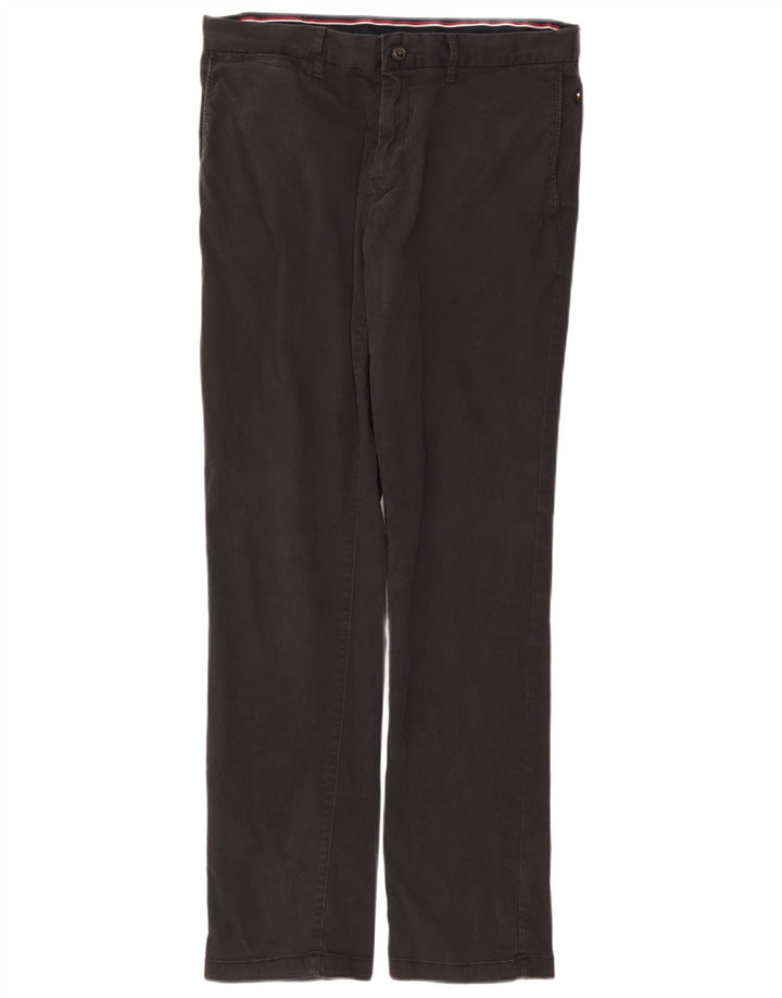 Tommy Hilfiger Herren gerade Chinohose W34 L31 graue Baumwolle