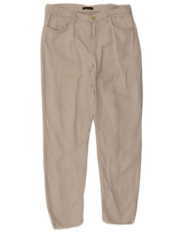 Massimo Dutti Damen Slim Freizeithose EU 36 XS W26 L26 Beige