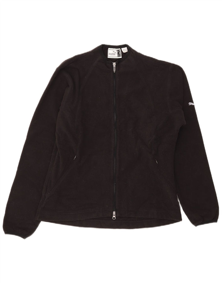 Puma Damen Fleecejacke UK 12 Medium Schwarz Polyester