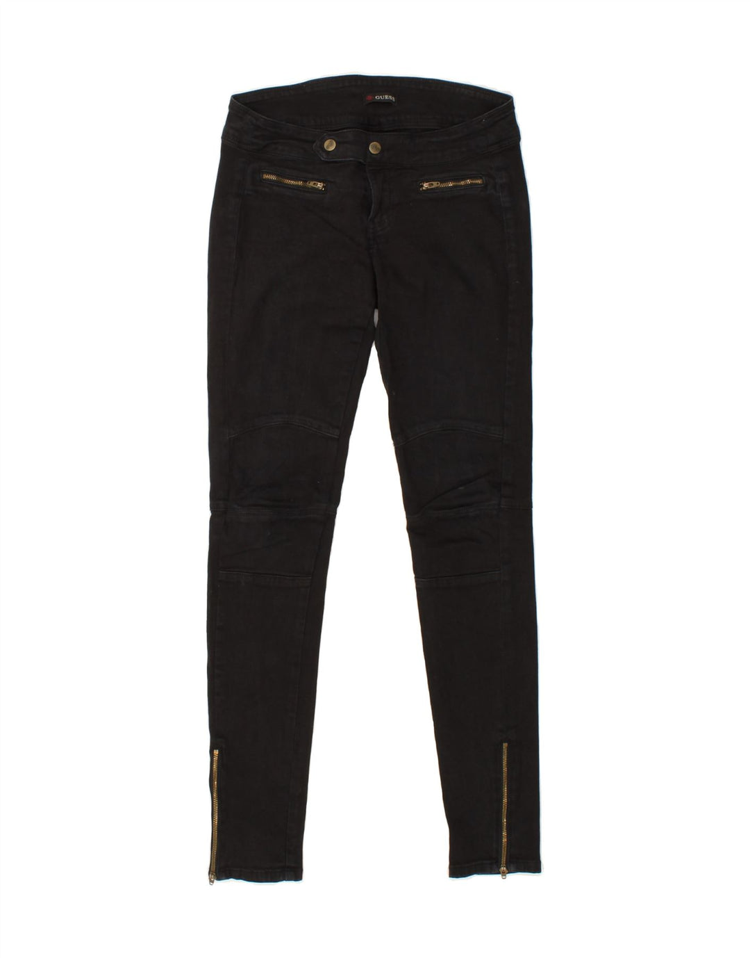 GUESS Womens Skinny Jeans W30 L31 Black Polyester Vintage Guess and Second-Hand Guess from Messina Hembry 