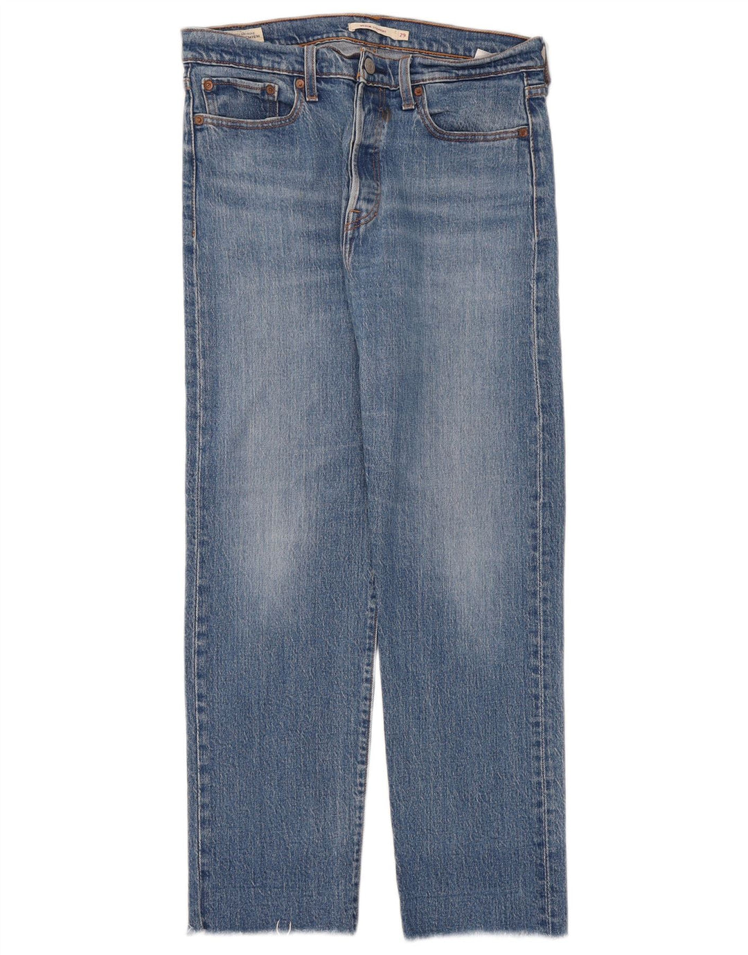 Levi's Damen Wedgie Straight Jeans W29 L28 Blaue Baumwolle
