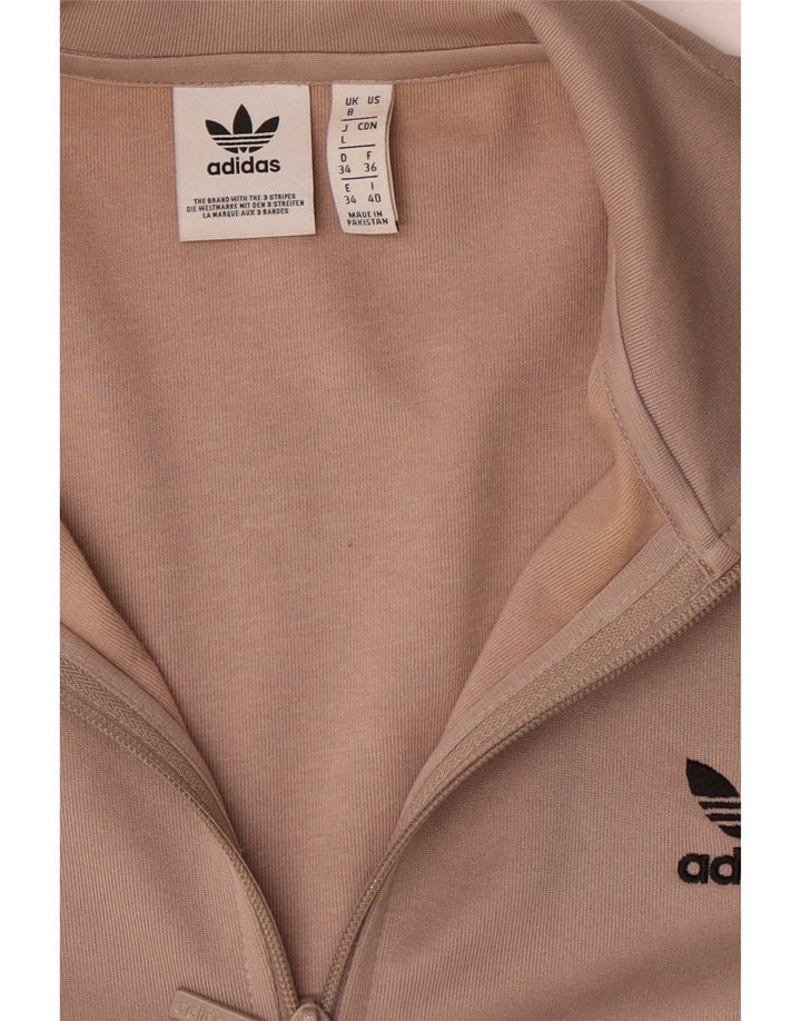 Adidas Damen Übergroße Trainingsjacke, UK 8, Small, Beige, Polyester