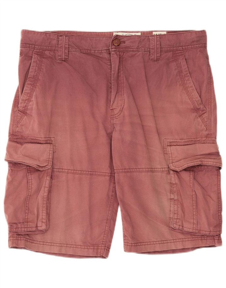 Fat Face Herren-Cargo-Shorts W34, große rote Baumwolle