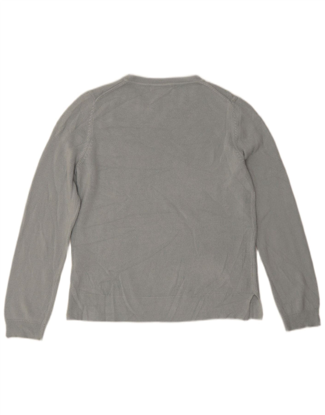 Marks & Spencer Damen-Pullover mit Rundhalsausschnitt, UK 12, Mittelblau, Acryl