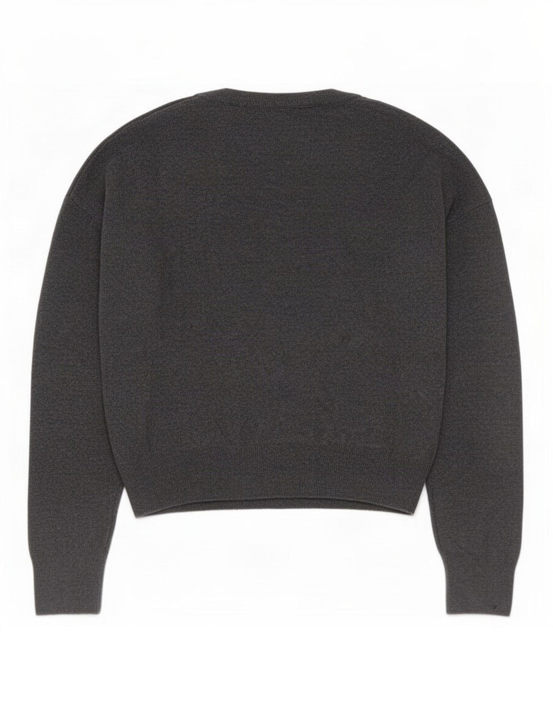 Zara Damen-Pullover mit V-Ausschnitt, übergroß, Gr. 10, Größe S, Grau, Polyamid
